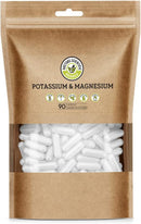 DSO Potassium Magnesium Supplement - 90 Count - Doctor Designed High Absorption Magnesium Potassium Supplement – Vegan Potassium Magnesium Aspartate for Sleep & Leg Cramp Relief - EXP 04/12/2024