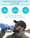 Tactiko 25oz. Purifying Water Bottle - UF Membrane, Activated Carbon Filter 265Gal. from Rivers, Streams - SGS Certified Personal Filter Straw - Camping, Emergency, Survival (Blue)