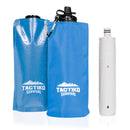 Tactiko 25oz. Purifying Water Bottle - UF Membrane, Activated Carbon Filter 265Gal. from Rivers, Streams - SGS Certified Personal Filter Straw - Camping, Emergency, Survival (Blue)