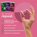 WOKEN COFFEE Compostable Nespresso Pods Variety Pack - Dark and Medium Roast Italian Espresso Coffee Capsules Compatible With Nespresso Coffee Machine (60 Pod Count, 6 Boxes)