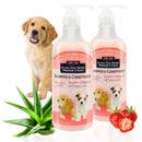 Alpha Dog Series Puppy Grooming Natural Dog Shampoo and Conditioner with Aloe Vera, pH Balanced Shampoo for Dogs, Tear-Free, Moisturizing Dog Shampoo for Sensitive Skin - 26.4 Oz (Pack of 2)