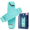 SpiiderGriip 360 Rotating Phone Grip – Flat-Fold Kickstand & Secure Strap – Works with iPhone, Android, Tablets & Cases – Comfortable & Durable (Aqua)