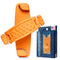 SpiiderGriip 360 Rotating Phone Grip – Flat-Fold Kickstand & Secure Strap – Works with iPhone, Android, Tablets & Cases – Comfortable & Durable (Orange)