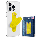 SpiiderGriip 360 Rotating Phone Grip – Flat-Fold Kickstand & Secure Strap – Works with iPhone, Android, Tablets & Cases – Comfortable & Durable (Yellow)
