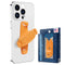 SpiiderGriip 360 Rotating Phone Grip – Flat-Fold Kickstand & Secure Strap – Works with iPhone, Android, Tablets & Cases – Comfortable & Durable (Orange)