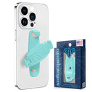 SpiiderGriip 360 Rotating Phone Grip – Flat-Fold Kickstand & Secure Strap – Works with iPhone, Android, Tablets & Cases – Comfortable & Durable (Aqua)