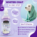 Alpha Dog Series Bright White Natural Whitening Dog Shampoo and Conditioner for Dogs with Aloe Vera, pH Balanced Dog Shampoo and Conditioner Set, Tear-Free for Sensitive Skin 26.4 Oz (1 Pack)