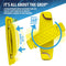 SpiiderGriip 360 Rotating Phone Grip – Flat-Fold Kickstand & Secure Strap – Works with iPhone, Android, Tablets & Cases – Comfortable & Durable (Yellow)
