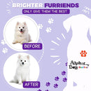 Alpha Dog Series Bright White Natural Whitening Dog Shampoo and Conditioner for Dogs with Aloe Vera, pH Balanced Dog Shampoo and Conditioner Set, Tear-Free for Sensitive Skin 26.4 Oz (1 Pack)