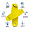 SpiiderGriip 360 Rotating Phone Grip – Flat-Fold Kickstand & Secure Strap – Works with iPhone, Android, Tablets & Cases – Comfortable & Durable (Yellow)