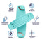 SpiiderGriip 360 Rotating Phone Grip – Flat-Fold Kickstand & Secure Strap – Works with iPhone, Android, Tablets & Cases – Comfortable & Durable (Aqua)