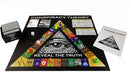 Conspiracy Theory Trivia Board Game tests your knowledge of the world of Internet conspiracies Answer questions to collect conspiracy cards to win